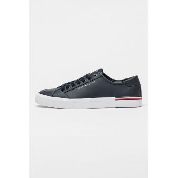 Pantofi sport din piele cu detaliu logo