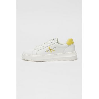 Pantofi sport din piele cu logo