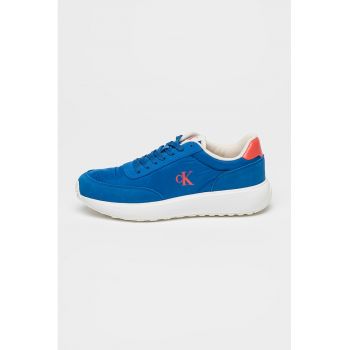Pantofi sport din piele cu logo