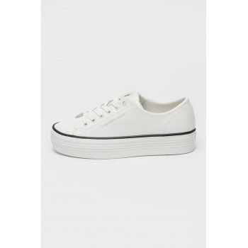 Pantofi sport din piele cu talpa flatform