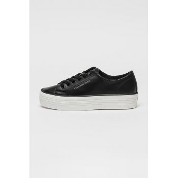 Pantofi sport din piele cu talpa flatform