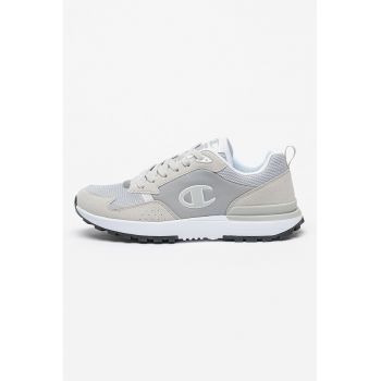 Pantofi sport din piele ecologica cu insertii din plasa