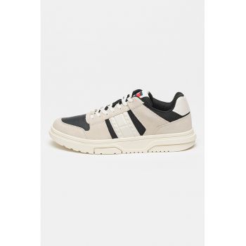 Pantofi sport din piele si piele intoarsa Brooklyn