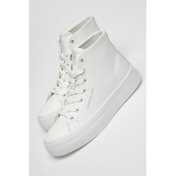 Pantofi sport high-cut din piele