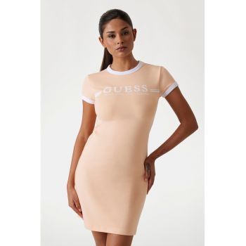 Rochie-tricou cu imprimeu logo