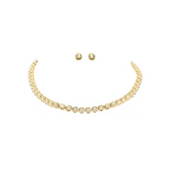 Set Tennis Ema Argintiu Colier+Cercei