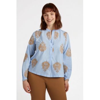 Bluza din bumbac cu broderie
