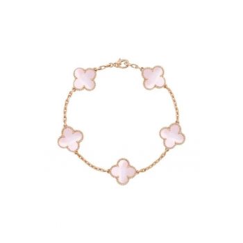 Bratara Alhambra Cu Flori Baby Pink