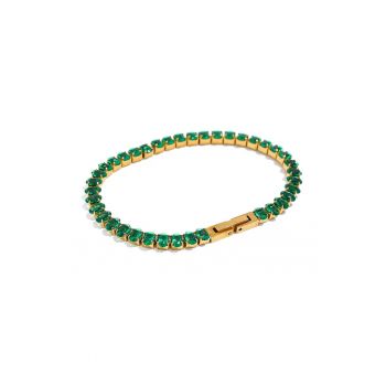 Bratara placata cu aur de 18K cu zirconia