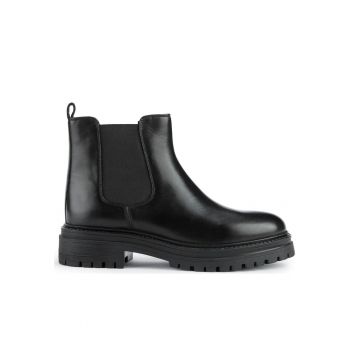Cizme dama -  Piele - Negru -
