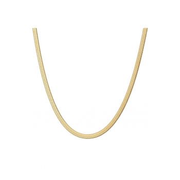 Colier de otel inoxidabil cu placaj de aur de 14K