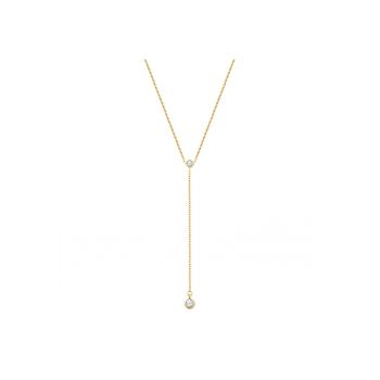 Colier drop placati cu aur de 14k