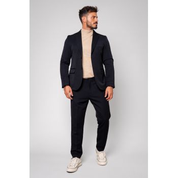 Costum sacou si pantalon lung Black 14306