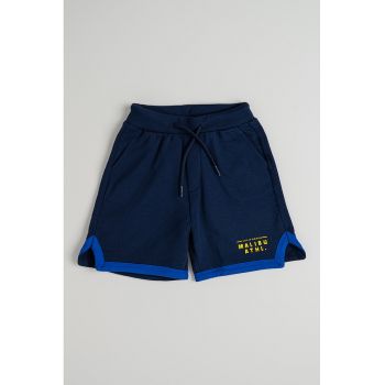 Pantaloni scurti cu snur de ajustare si buzunare oblice