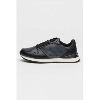 Pantofi sport cu garnituri din material textil si model