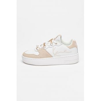 Pantofi sport cu insertii de piele intoarsa