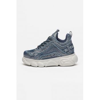 Pantofi sport de denim cu logo