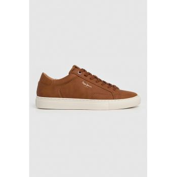 Pantofi sport de piele ecologica cu talpa plata