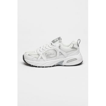 Pantofi sport de plasa cu garnituri de piele ecologica