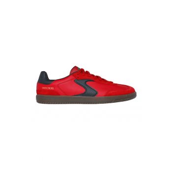 Pantofi sport din piele ecologica cu garnitura din piele intoarsa Hotshot