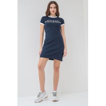 Rochie-tricou cu imprimeu logo