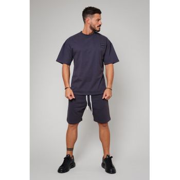 Set de bermude cu snur si tricou - 2 piese