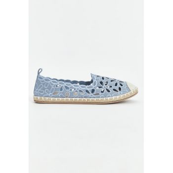 Espadrile cu broderie florala