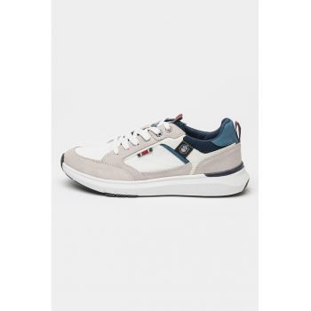 Pantofi sport cu insertii din piele intoarsa Neil