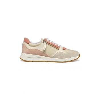 Pantofi sport cu insertii din piele intoarsa