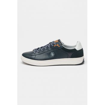 Pantofi sport de piele cu garnituri de piele intoarsa ecologica Marvin