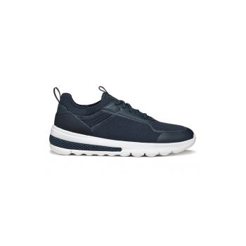 Pantofi sport de piele ecologica cu garnituri din material textil
