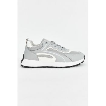 Pantofi sport de plasa cu garnituri sintetice