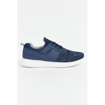 Pantofi sport din material textil si piele ecologica