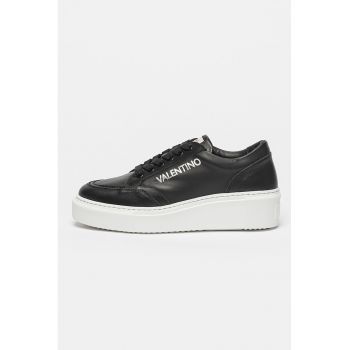 Pantofi sport din piele cu imprimeu logo