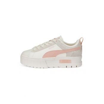 Pantofi sport flatform de piele si piele intoarsa Mayze Rare