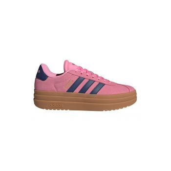Pantofi sport flatform din piele intoarsa Court Bold