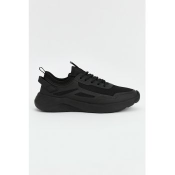 Pantofi sport uni de piele ecologica