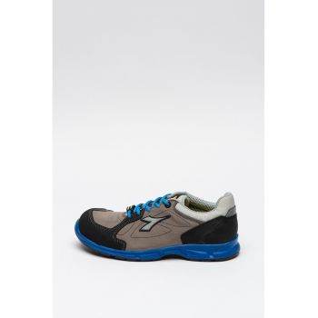 Pantofi sport unisex din piele nabuc cu garnituri contrastante D-Flex