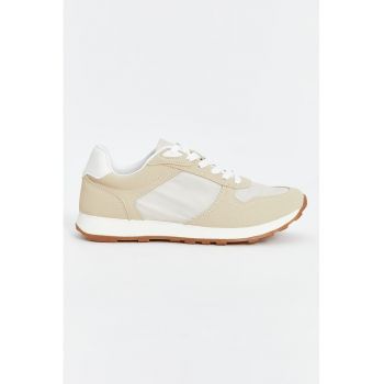 Pantofi sport wedge cu model in doua nuante