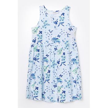 Rochie cu imprimeu fara maneci