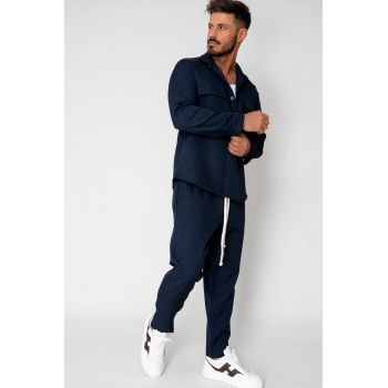 Set Camasa cu buzunare si Pantalon lung Navy 15372