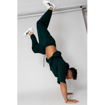Set Flex Tricou Oversized si pantalon Baggy Bottle Green 15428