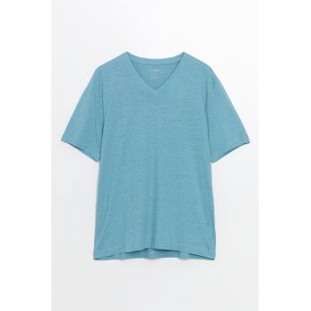 Tricou cu decolteu in V