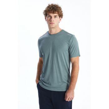 Tricou cu decolteu la baza gatului si detalii reflectorizante