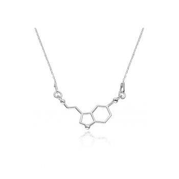 Colier Argint 925 cu pandantiv - Molecula de serotonina