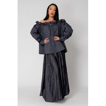 Fusta lunga Grey Anthracite 15548