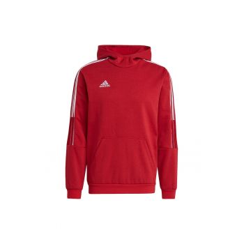 Hanorac sport barbati -  Tiro 21 - rosu - bumbac si poliester reciclat