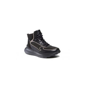 Pantofi sport barbati -  Piele naturala - Negru - 5904862389301