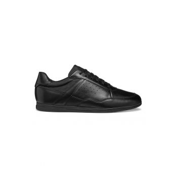 Pantofi sport de piele cu insertii de material textil