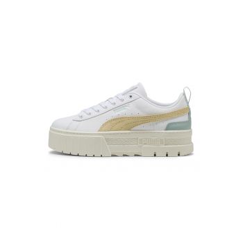 Pantofi sport flatform cu insertii din piele intoarsa Mayze
